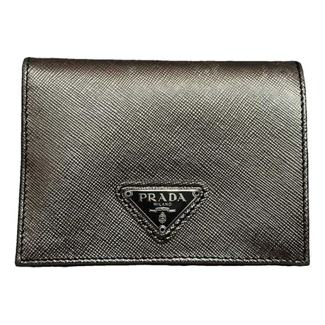 prada diagramme wallet|Diagramme leather wallet Prada Green in Leather .